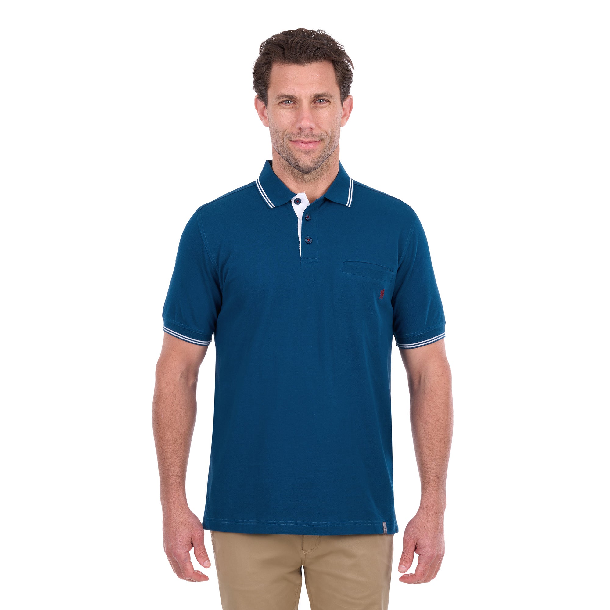 Thomas Cook Mens Henry Tailored S/S Polo (T6S1506025) Petrol
