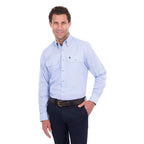 Thomas Cook Mens Isaac L/S Shirt (T6S1115028) Light Blue/White