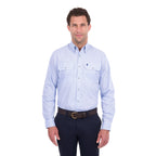 Thomas Cook Mens Isaac L/S Shirt (T6S1115028) Light Blue/White