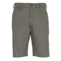 A flat lay of a pair of military green Thomas Cook Men's Jake Comfort Waist Shorts (TCP1307031) photographed against a plain white studio background.