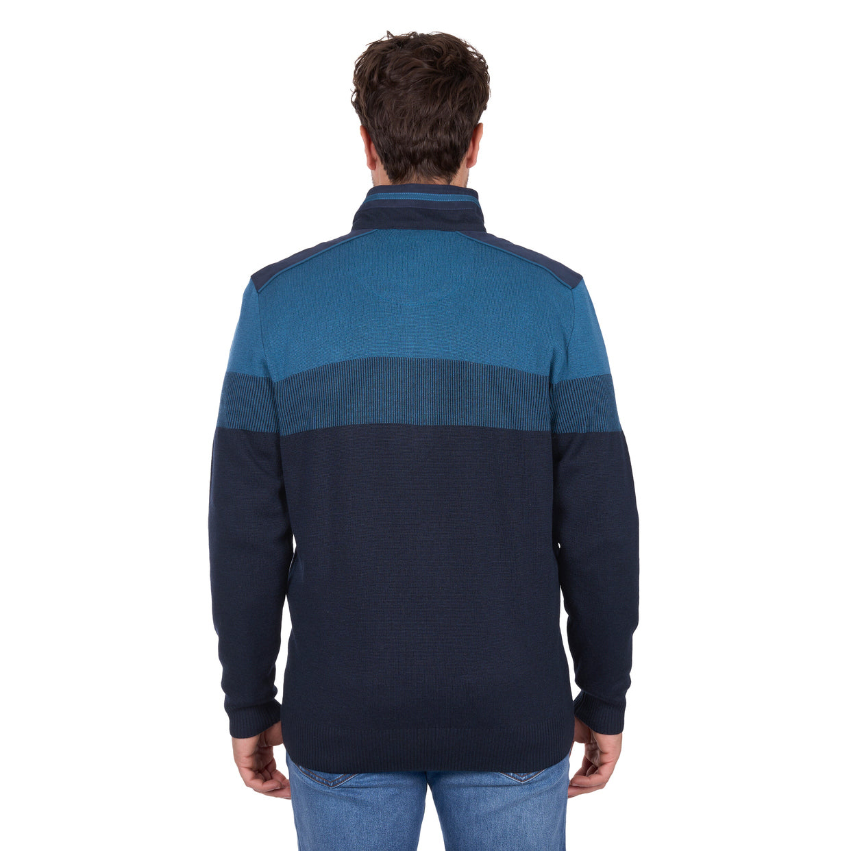 Thomas Cook Mens Jerry 1/4 Zip Jumper (T6W1523004) Navy/Petrol