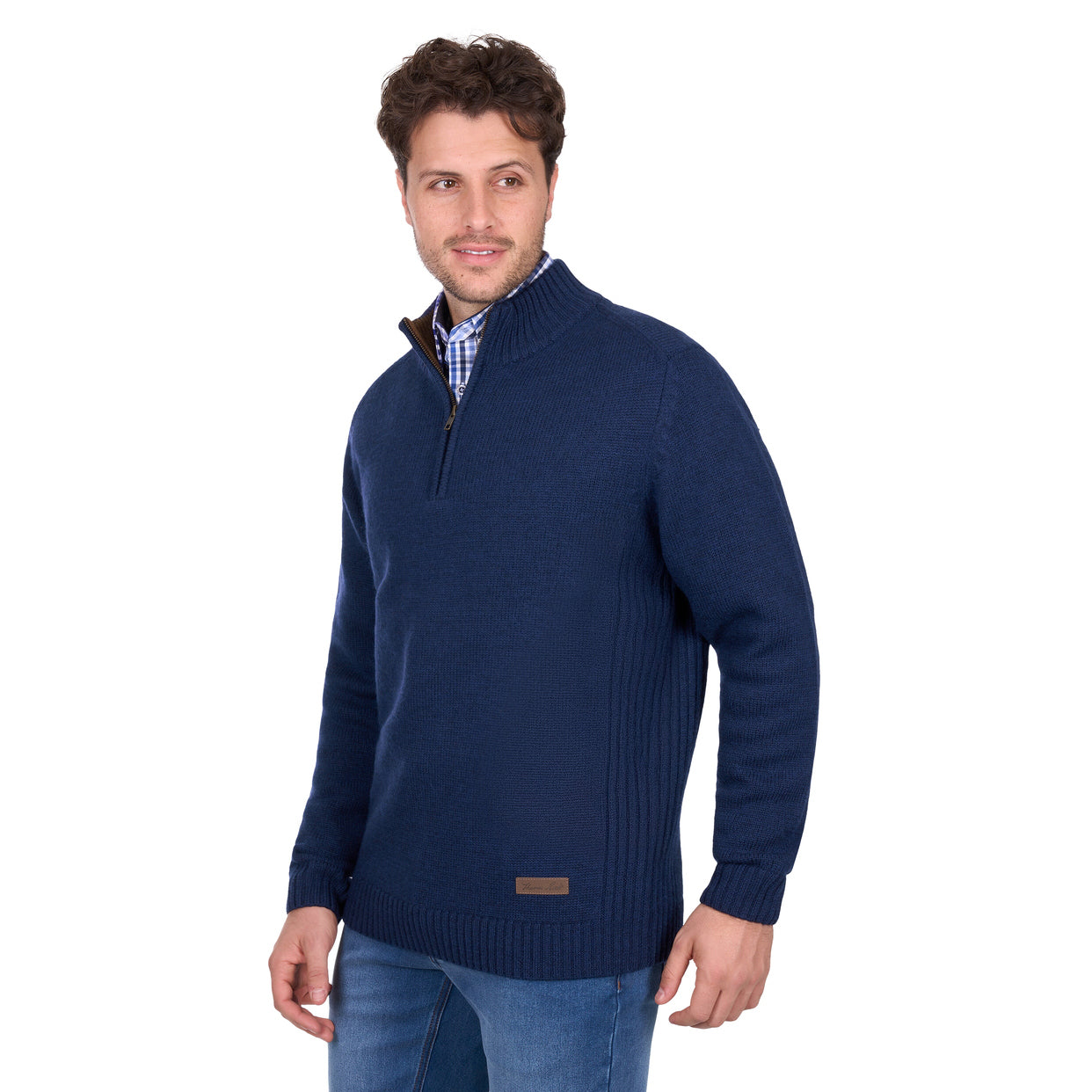 Thomas Cook Mens Jesse 1/4 Zip Jumper (T6W1519001) Blue Marle