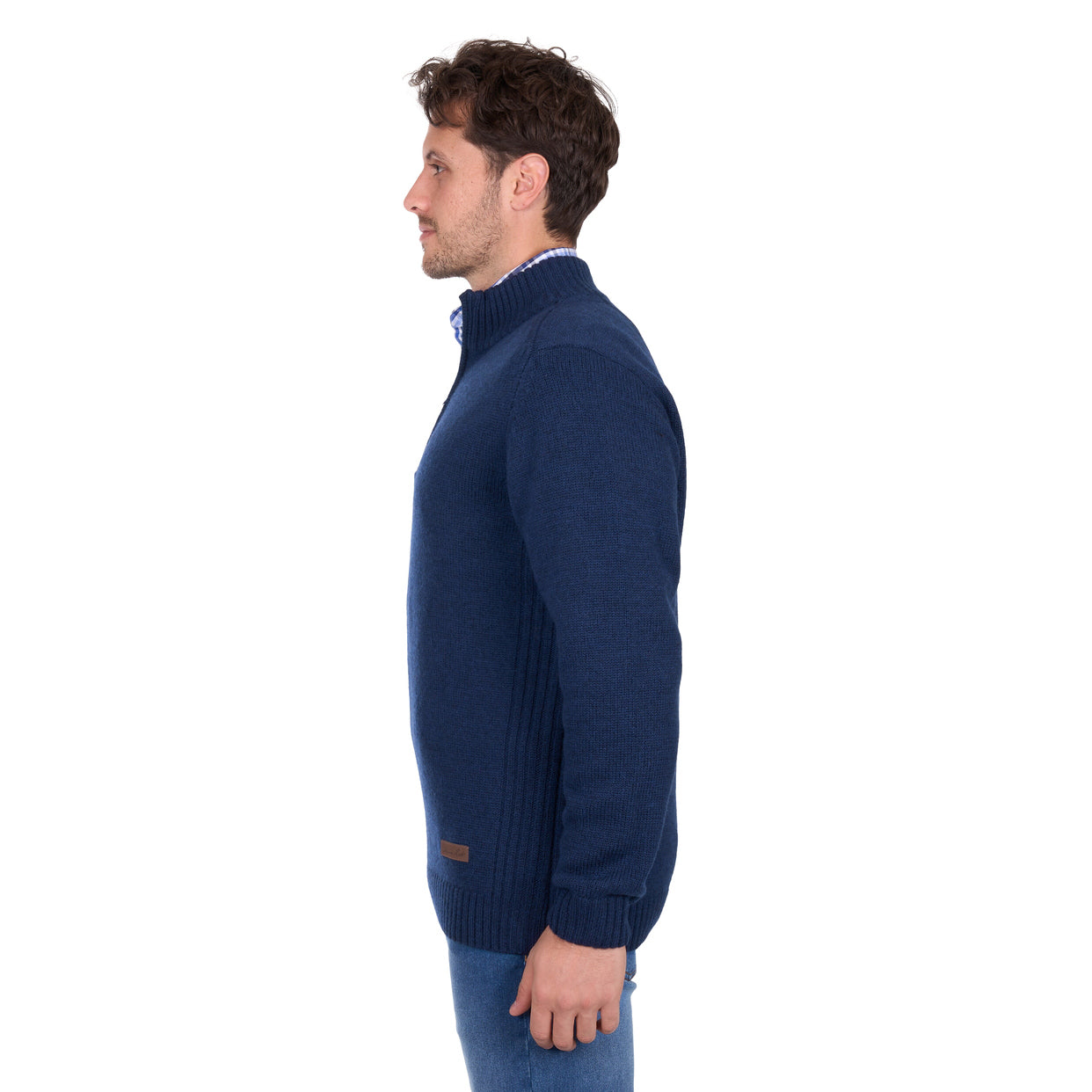 Thomas Cook Mens Jesse 1/4 Zip Jumper (T6W1519001) Blue Marle