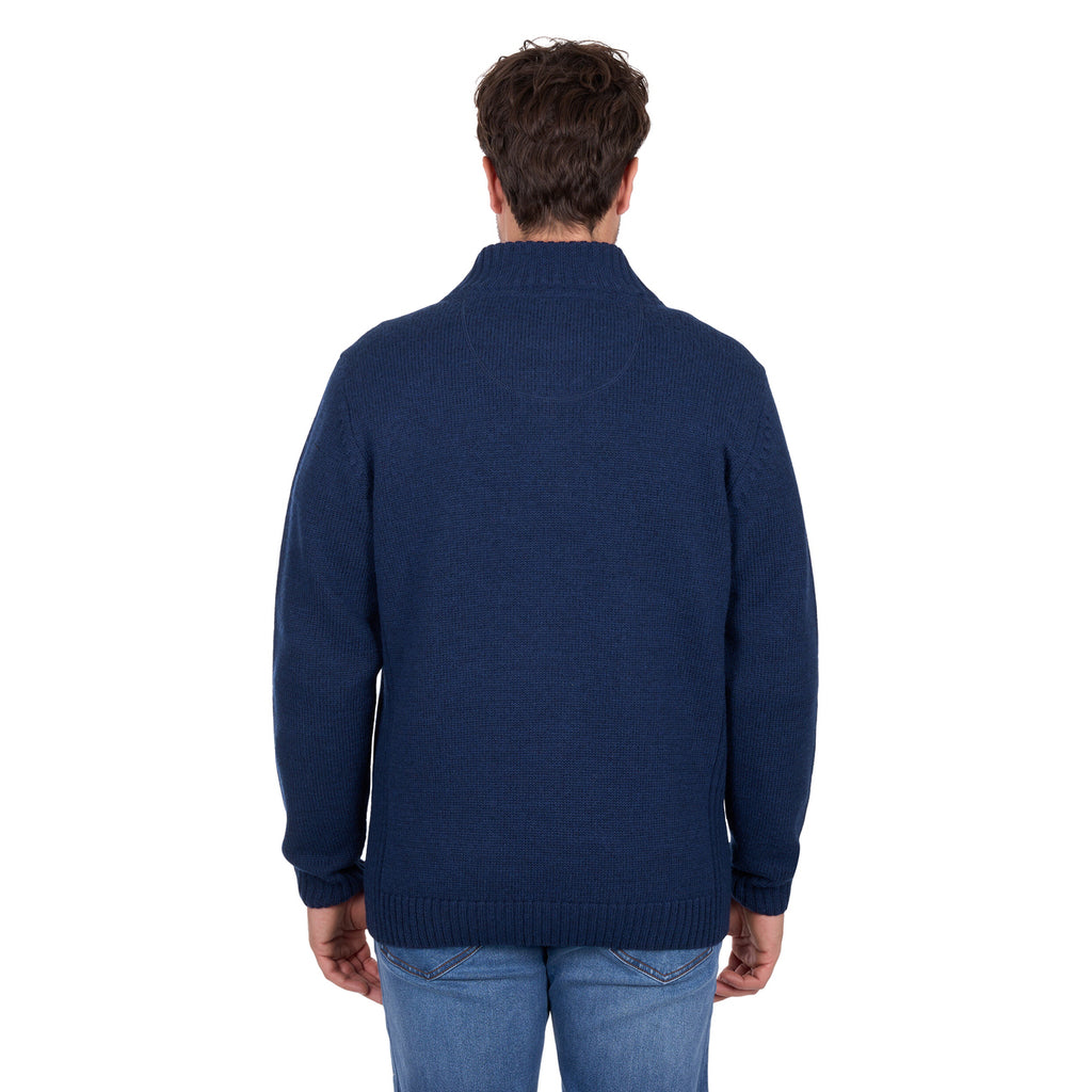Thomas Cook Mens Jesse 1/4 Zip Jumper (T6W1519001) Blue Marle