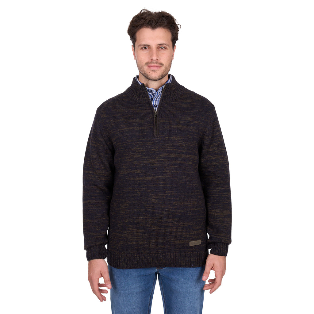 Thomas Cook Mens Jesse 1/4 Zip Jumper (T6W1519001) Chestnut