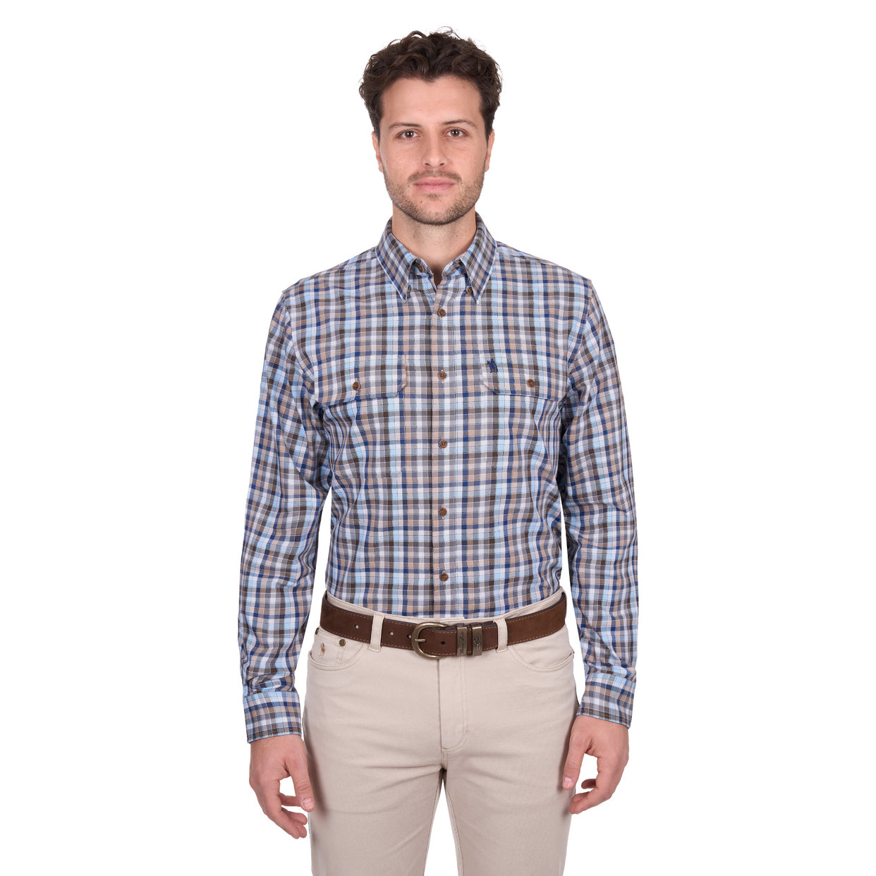 Thomas Cook Mens Jonathan L/S Shirt (T6W1115039) Blue/Multi