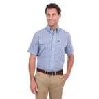 Thomas Cook Mens Jude S/S Shirt (T6S1110035) Blue/Tan
