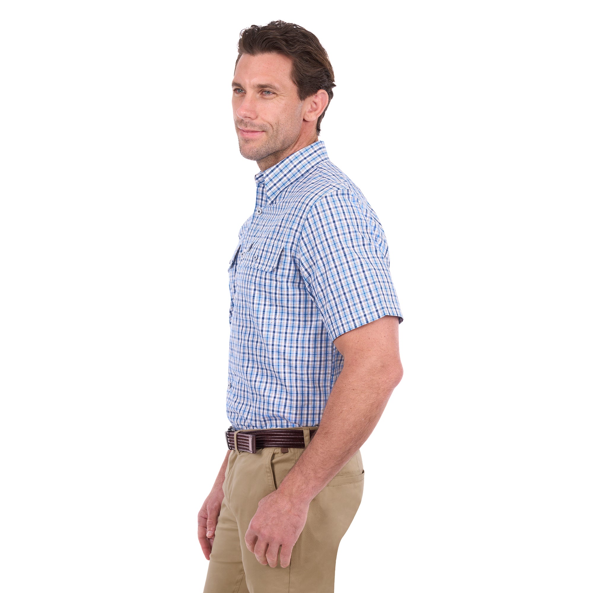 Thomas Cook Mens Jude S/S Shirt (T6S1110035) Blue/Tan
