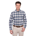 Thomas Cook Mens Justin L/S Shirt (T6W1115033) Navy/Green