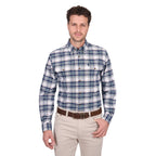 Thomas Cook Mens Justin L/S Shirt (T6W1115033) Navy/Green