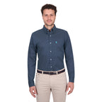 Thomas Cook Mens Kevin L/S Shirt (T6W1118042) Navy/Green