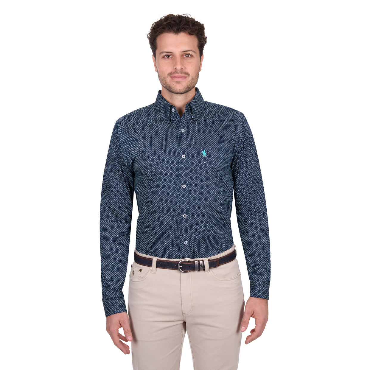 Thomas Cook Mens Kevin L/S Shirt (T6W1118042) Navy/Green