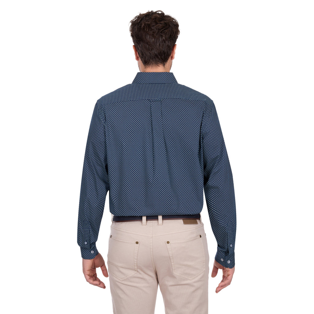 Thomas Cook Mens Kevin L/S Shirt (T6W1118042) Navy/Green