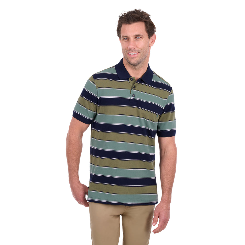 Thomas Cook Mens Lawrence S/S Polo (T6S1509015) Navy/Olive