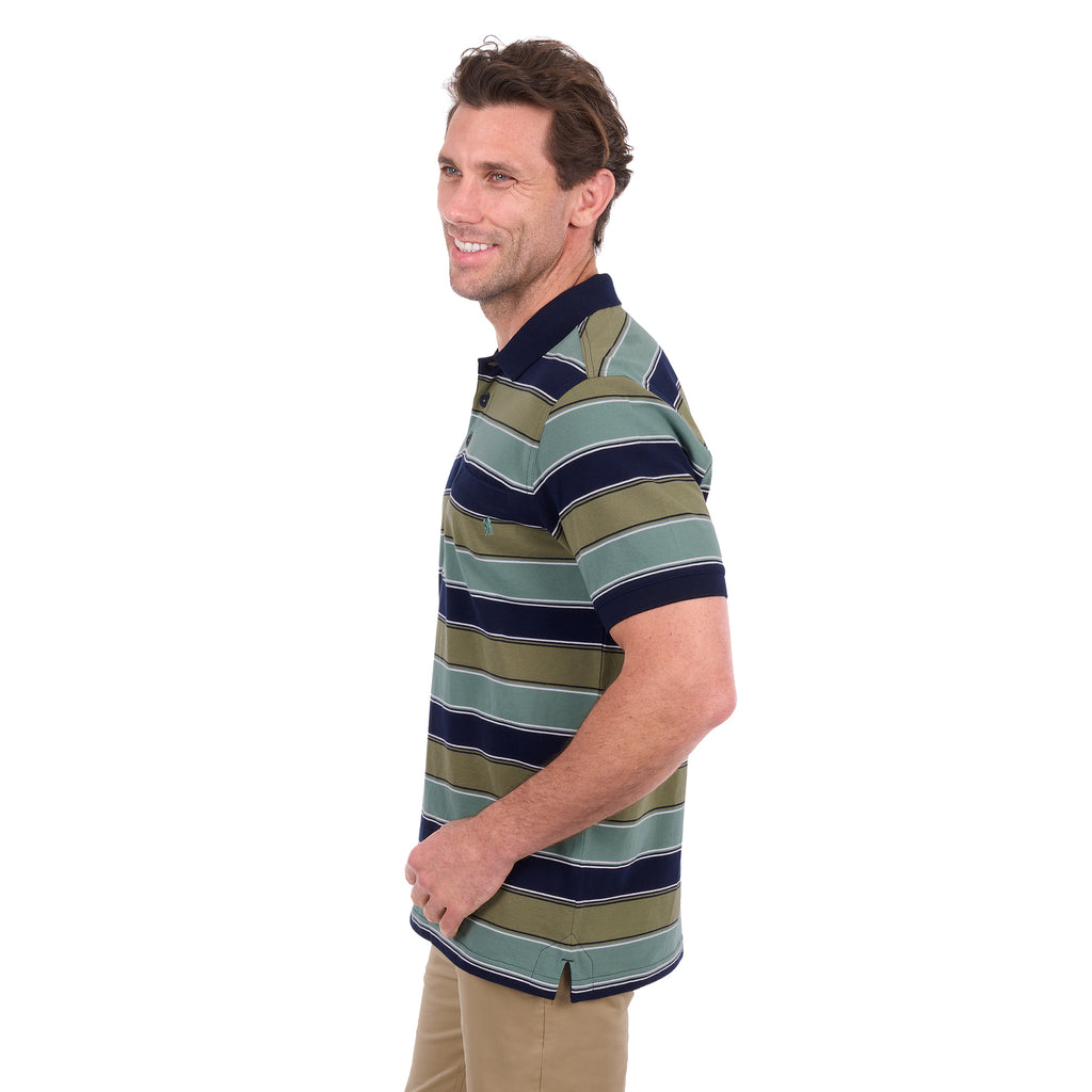 Thomas Cook Mens Lawrence S/S Polo (T6S1509015) Navy/Olive