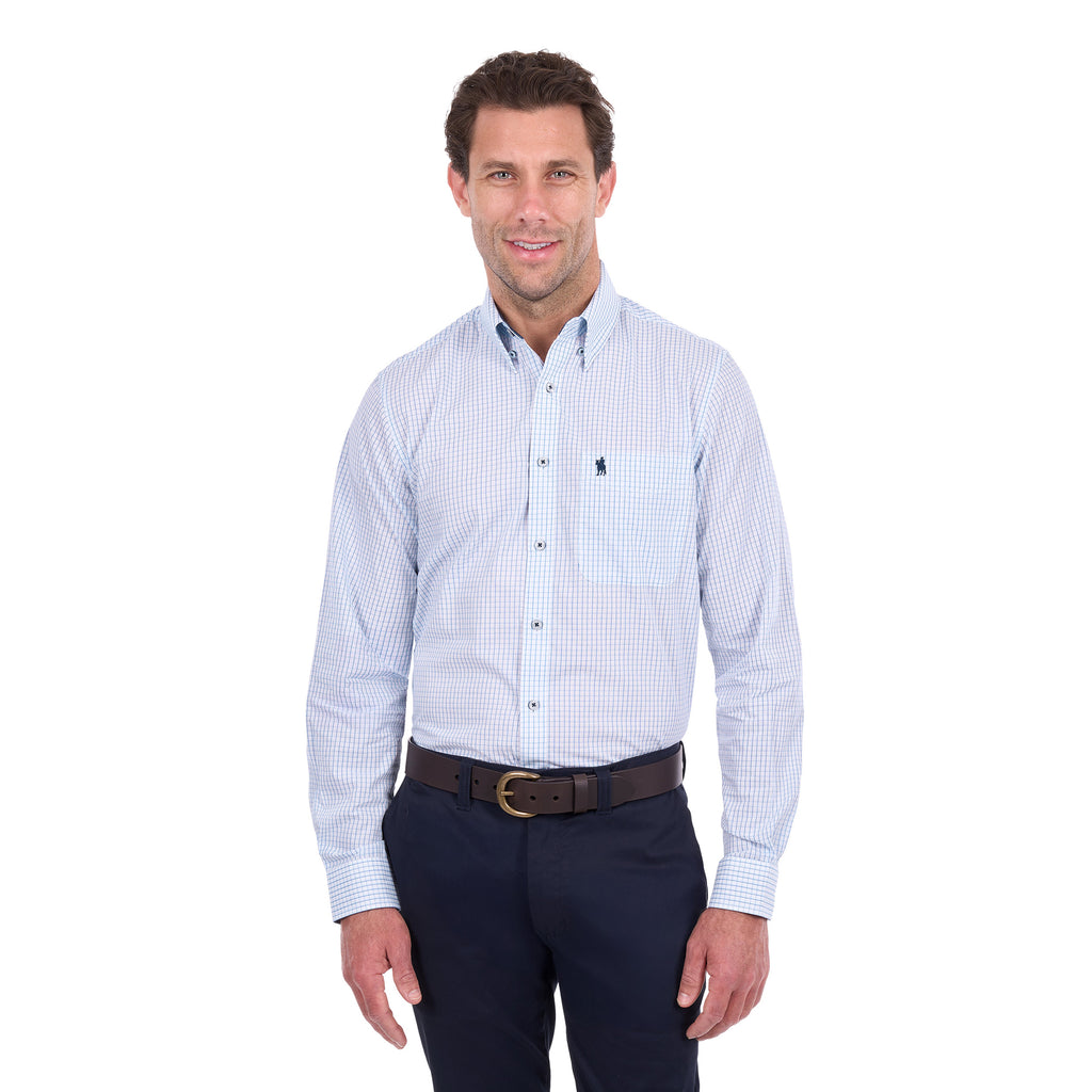 Thomas Cook Mens Leo L/S Shirt (T6S1118037) White/Blue