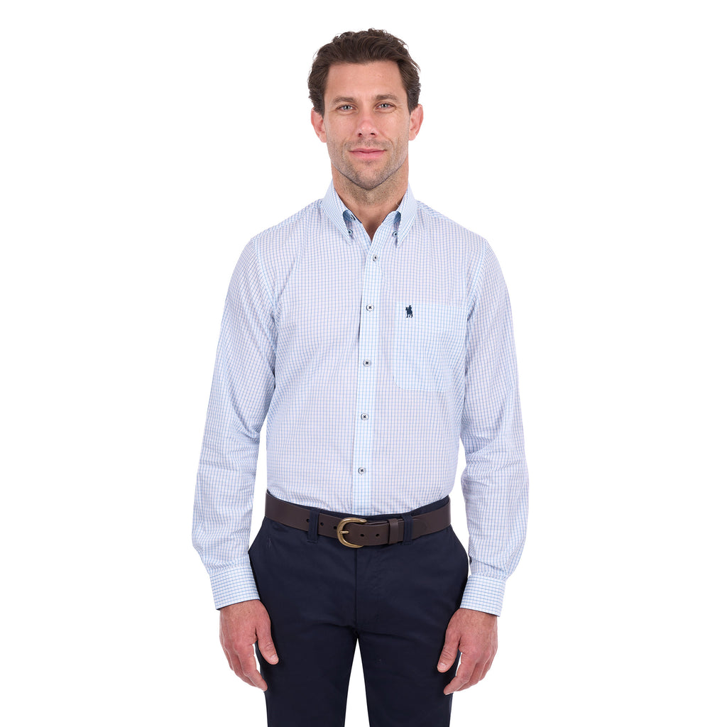 Thomas Cook Mens Leo L/S Shirt (T6S1118037) White/Blue