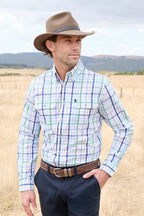 Thomas Cook Mens Louie L/S Shirt (T6S1115029) Green/Multi