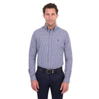Thomas Cook Mens Luca Tailored L/S Shirt (T6S1120048) Navy/White