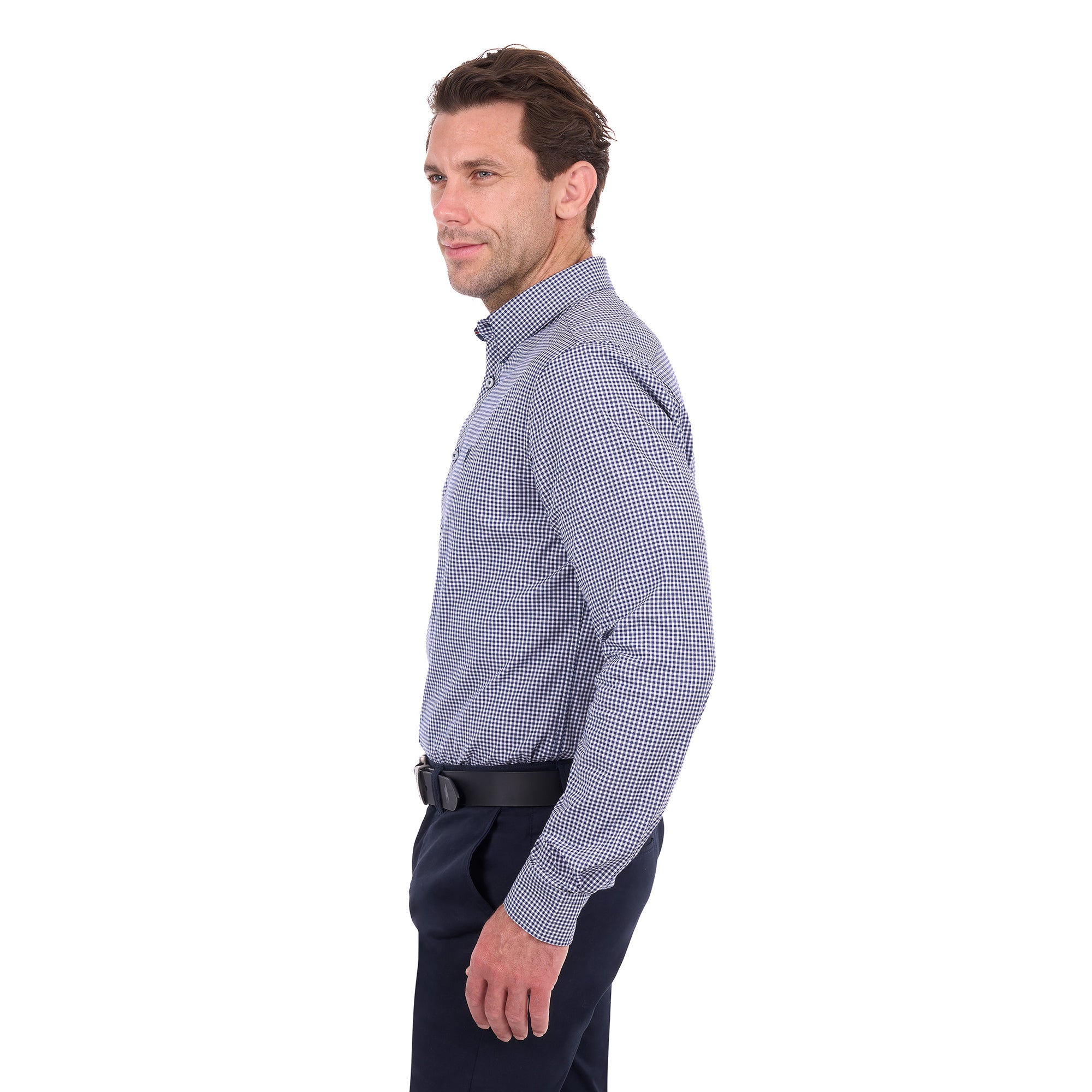 Thomas Cook Mens Luca Tailored L/S Shirt (T6S1120048) Navy/White