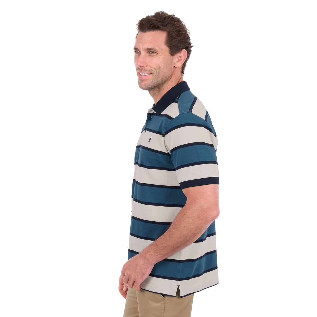 Thomas Cook Mens Martin S/S Polo (T6S1504022) Off White/Washed Blue