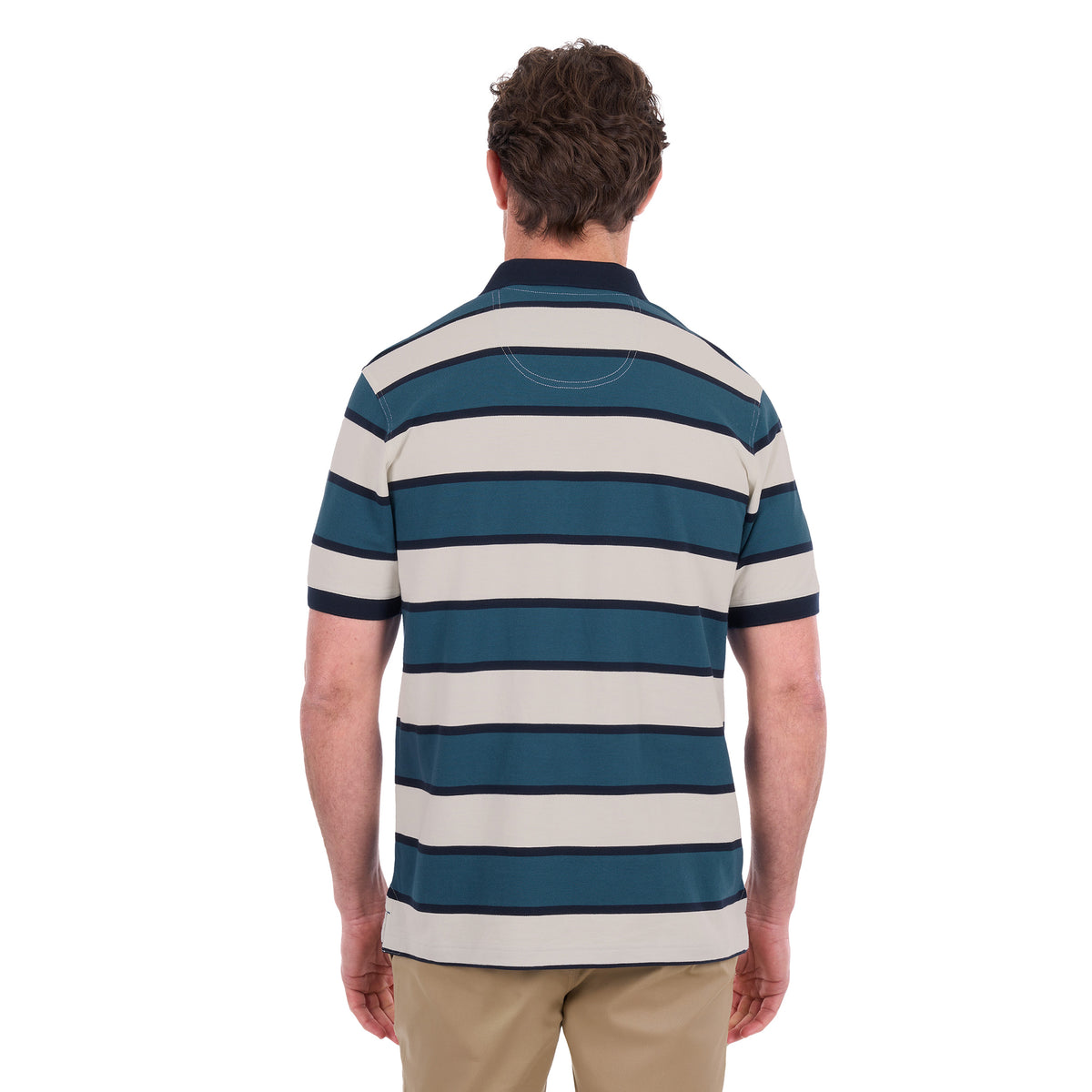Thomas Cook Mens Martin S/S Polo (T6S1504022) Off White/Washed Blue