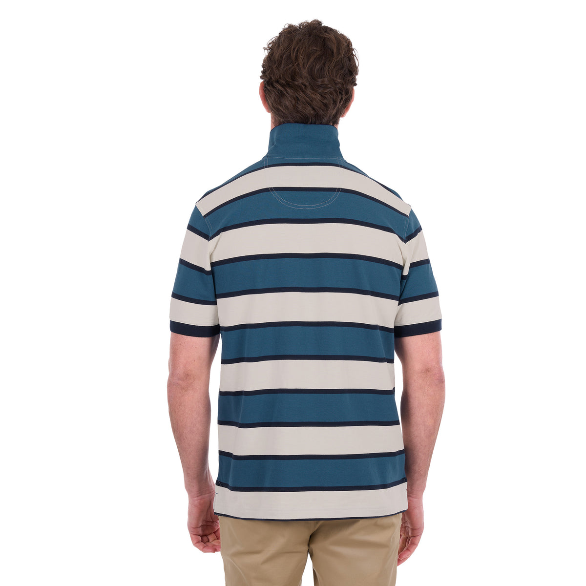 Thomas Cook Mens Martin S/S Polo (T6S1504022) Off White/Washed Blue
