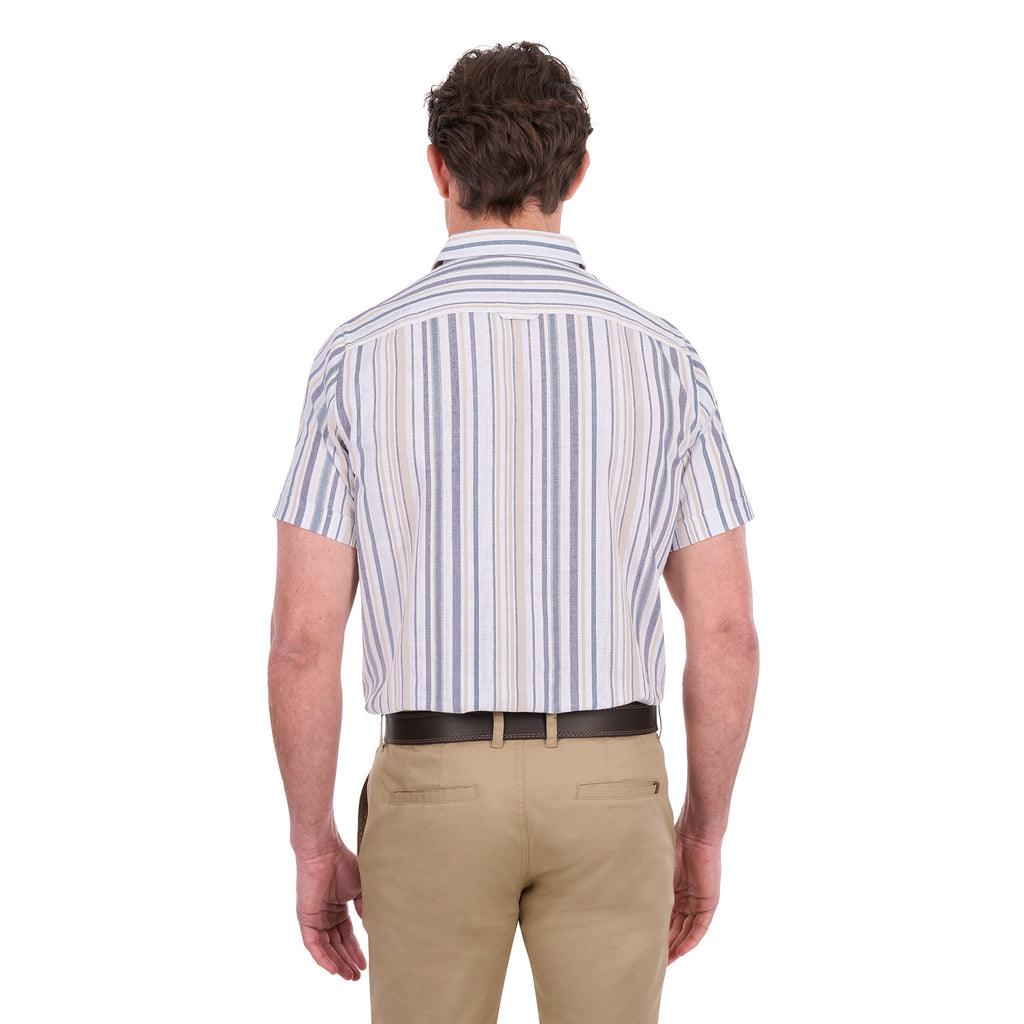 Thomas Cook Mens Max S/S Shirt (T6S1121025) Navy/Tan