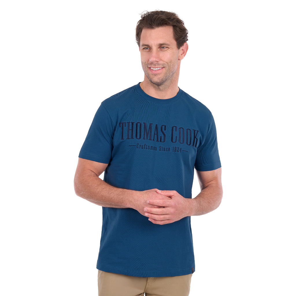 Thomas Cook Mens Nathan S/S Tee (T6S1516010) Washed Blue