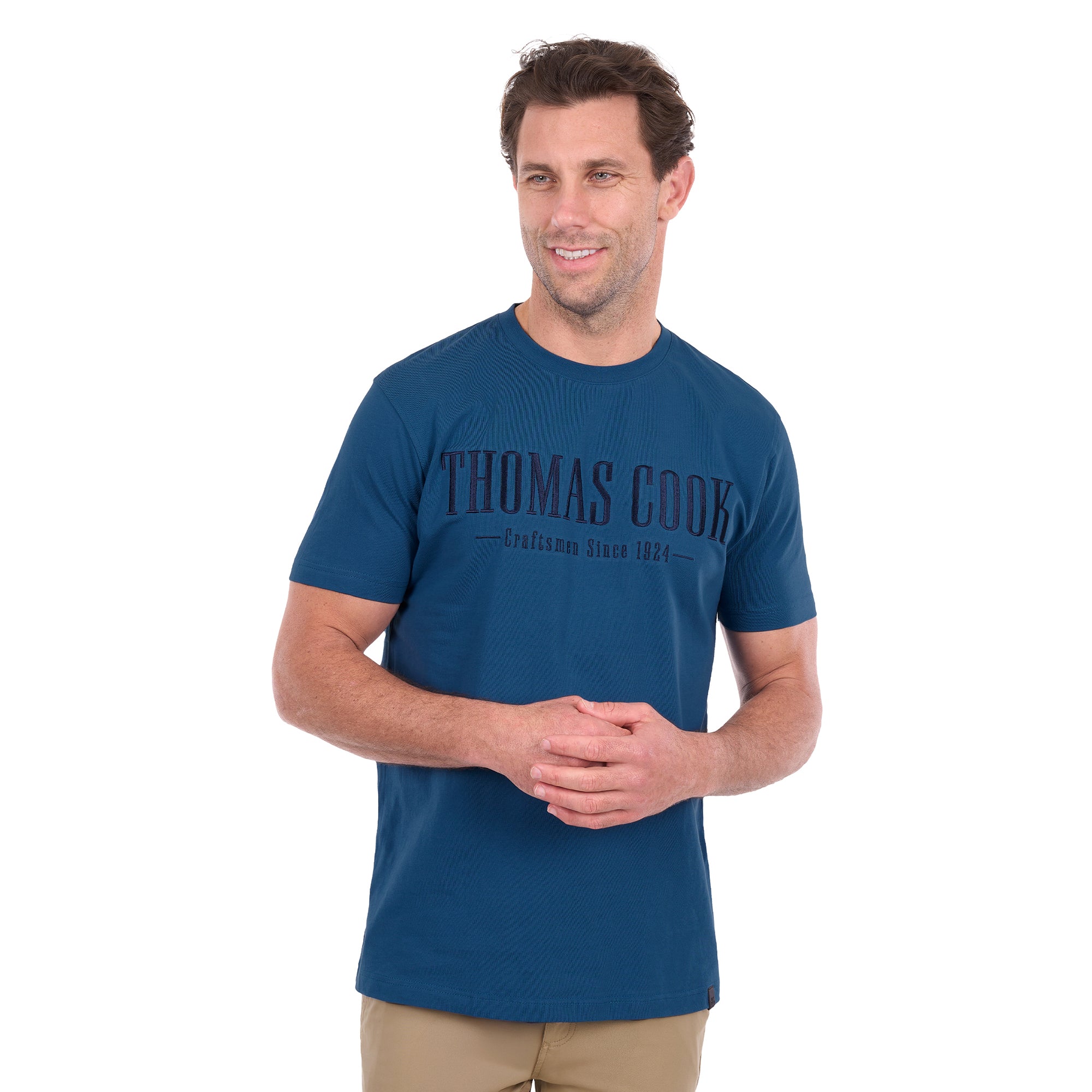 Thomas Cook Mens Nathan S/S Tee (T6S1516010) Washed Blue