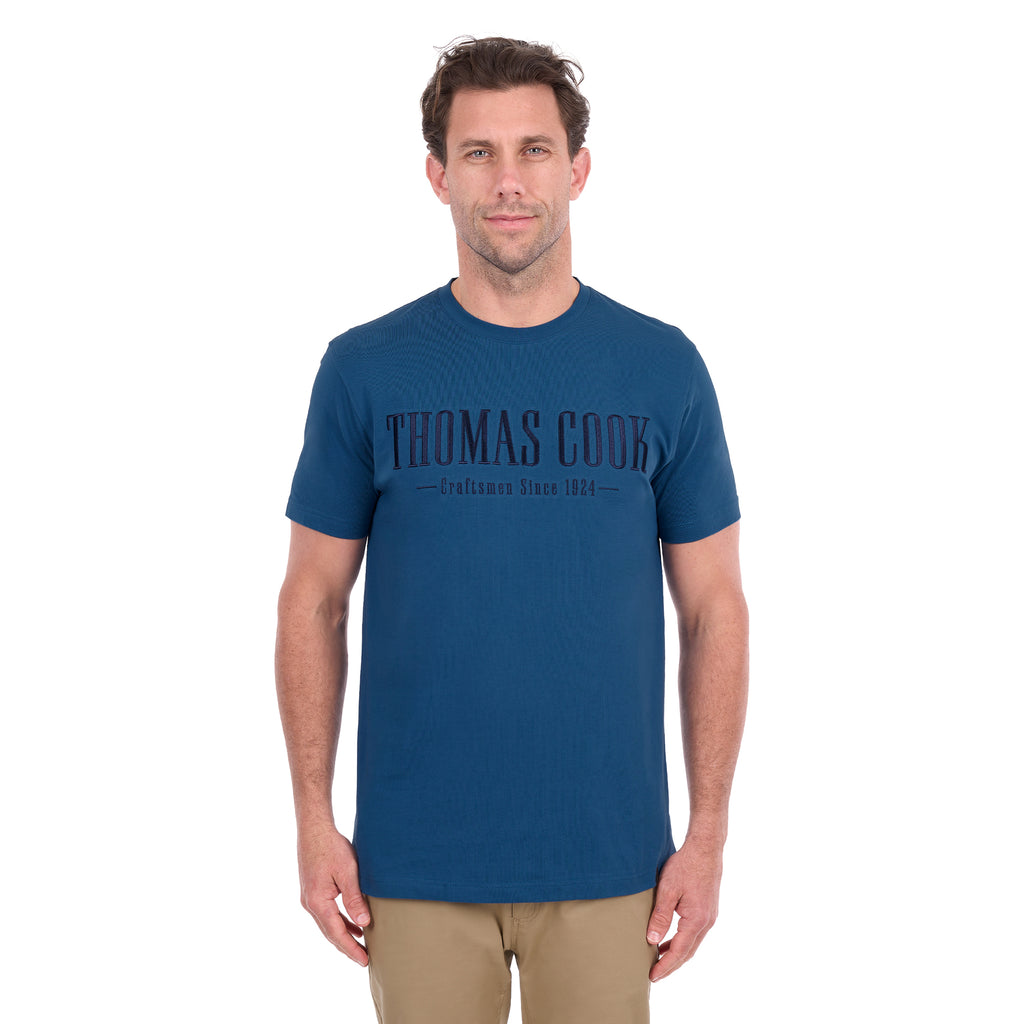 Thomas Cook Mens Nathan S/S Tee (T6S1516010) Washed Blue