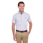Thomas Cook Mens Noah Tailored S/S Shirt (T6S1121050) White/Royal