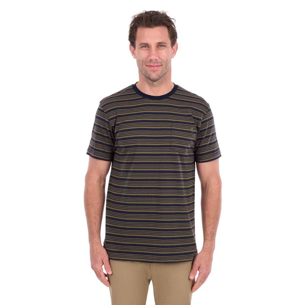 Thomas Cook Mens Oliver S/S Tee (T6S1516006) Navy/Dark Tan