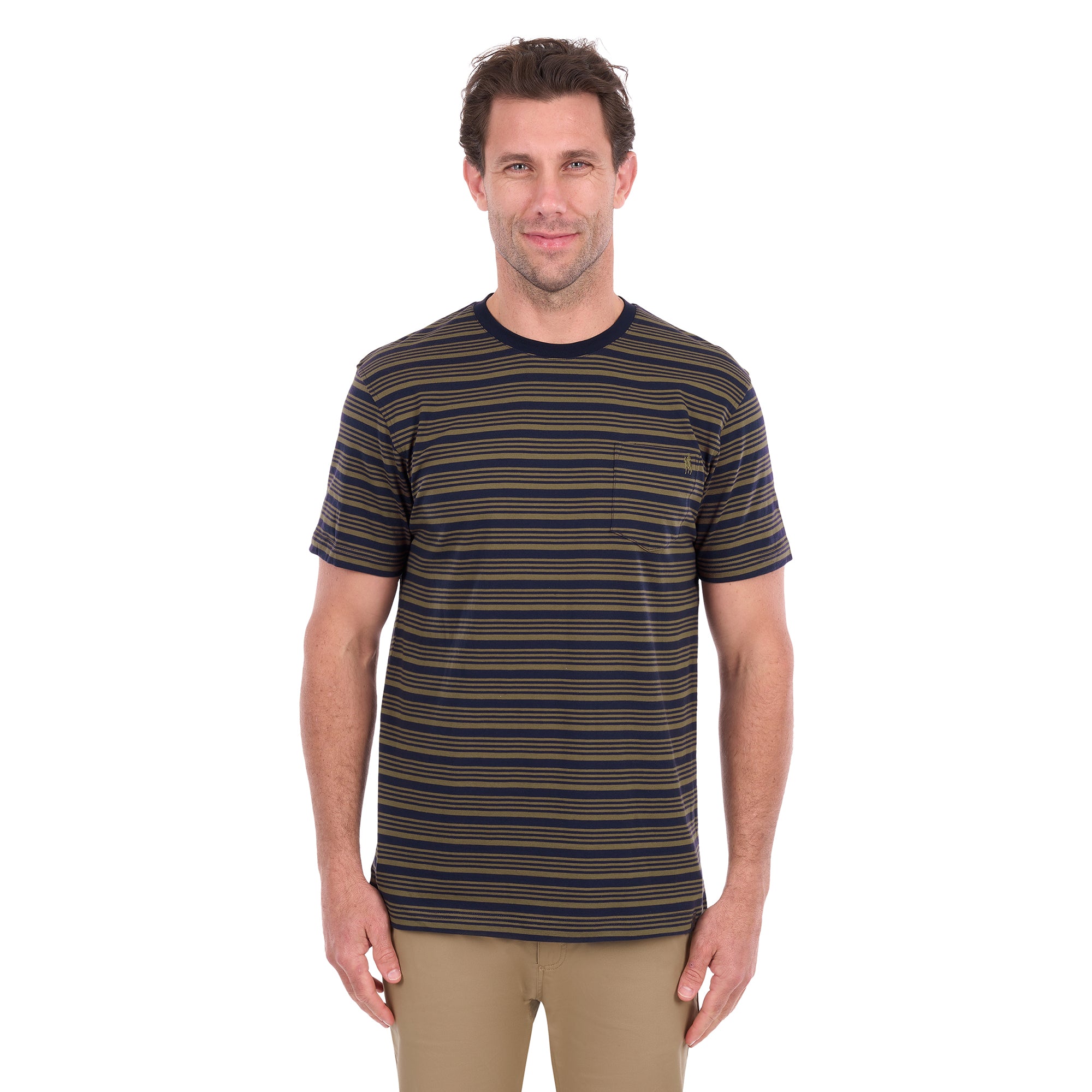 Thomas Cook Mens Oliver S/S Tee (T6S1516006) Navy/Dark Tan