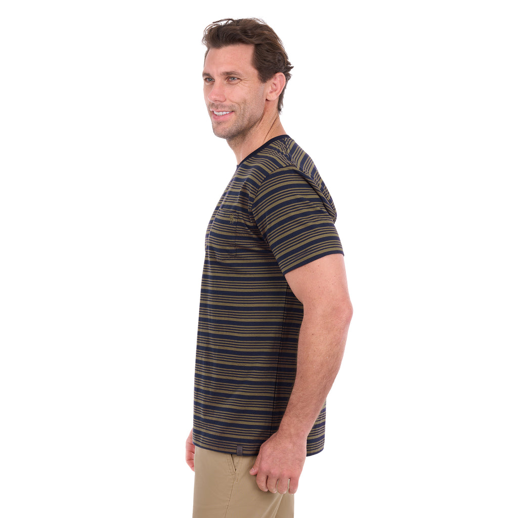 Thomas Cook Mens Oliver S/S Tee (T6S1516006) Navy/Dark Tan