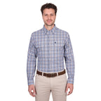 Thomas Cook Mens Patrick L/S Shirt (T6W1115035) Blue/Tan