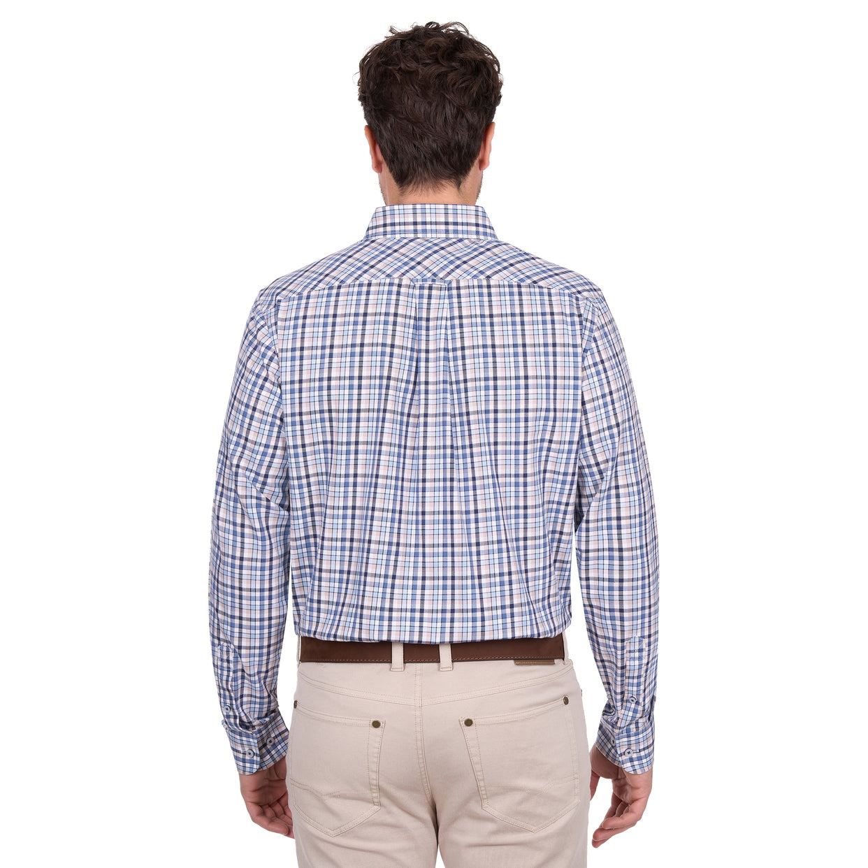 Thomas Cook Mens Patrick L/S Shirt (T6W1115035) Blue/Tan