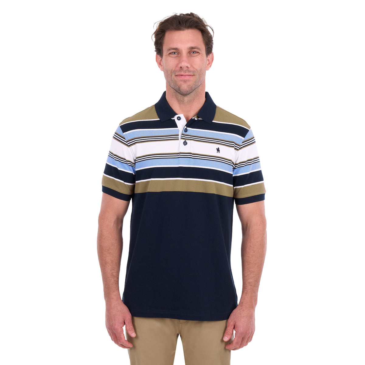 Thomas Cook Mens Phillip S/S Polo (T6S1504014) Navy/Tan