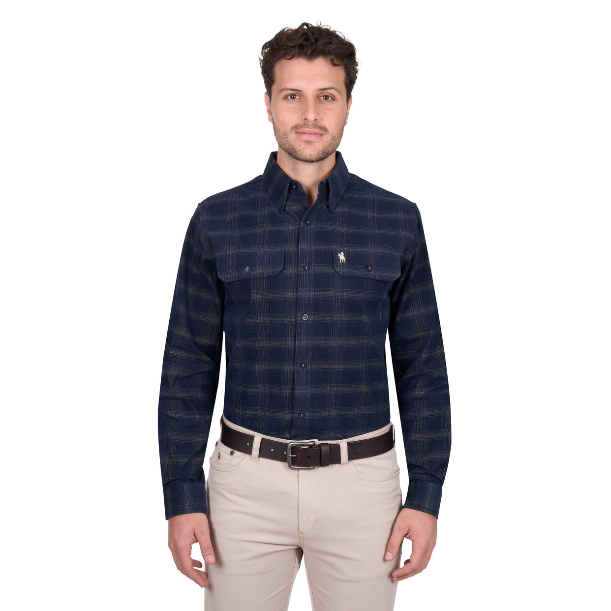 Thomas Cook Mens Ronald Thermal L/S Shirt (T6W1115028) Navy/Tan