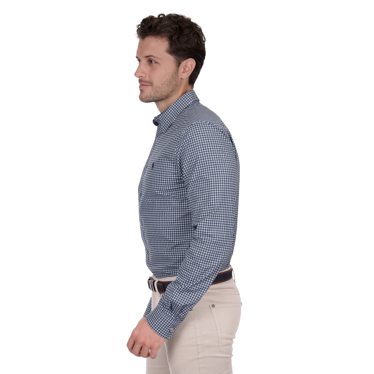 Thomas Cook Mens Ryan Tailored L/S Shirt (T6W1121047) Navy/Blue