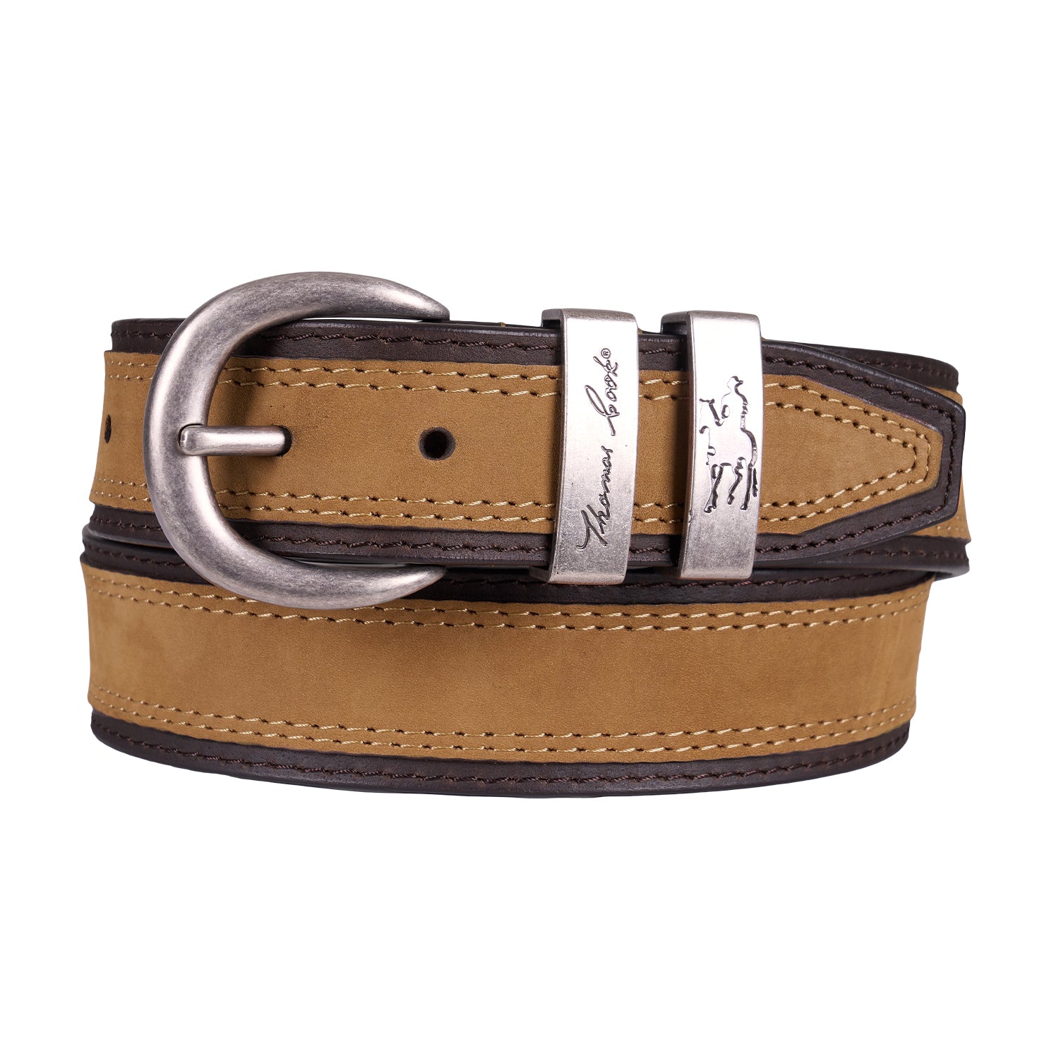 Thomas Cook Mens Stanley Belt (TCP1977BEL) Camel/Chocolate