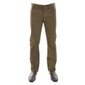 A pair of whiskey Thomas Cook Men's Stretch Moleskin Jeans (TCP1237007) (TCP1239007) (TCP1241007) with leather boots on a white background.