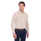 Thomas Cook Mens TC Linen L/S Shirt (T6S1122045) Natural Marle