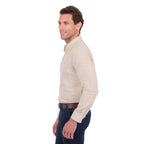 Thomas Cook Mens TC Linen L/S Shirt (T6S1122045) Natural Marle