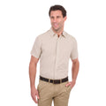 Thomas Cook Mens TC Linen S/S Shirt (T6S1121045) Natural Marle