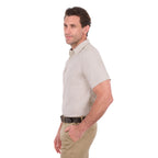 Thomas Cook Mens TC Linen S/S Shirt (T6S1121045) Natural Marle