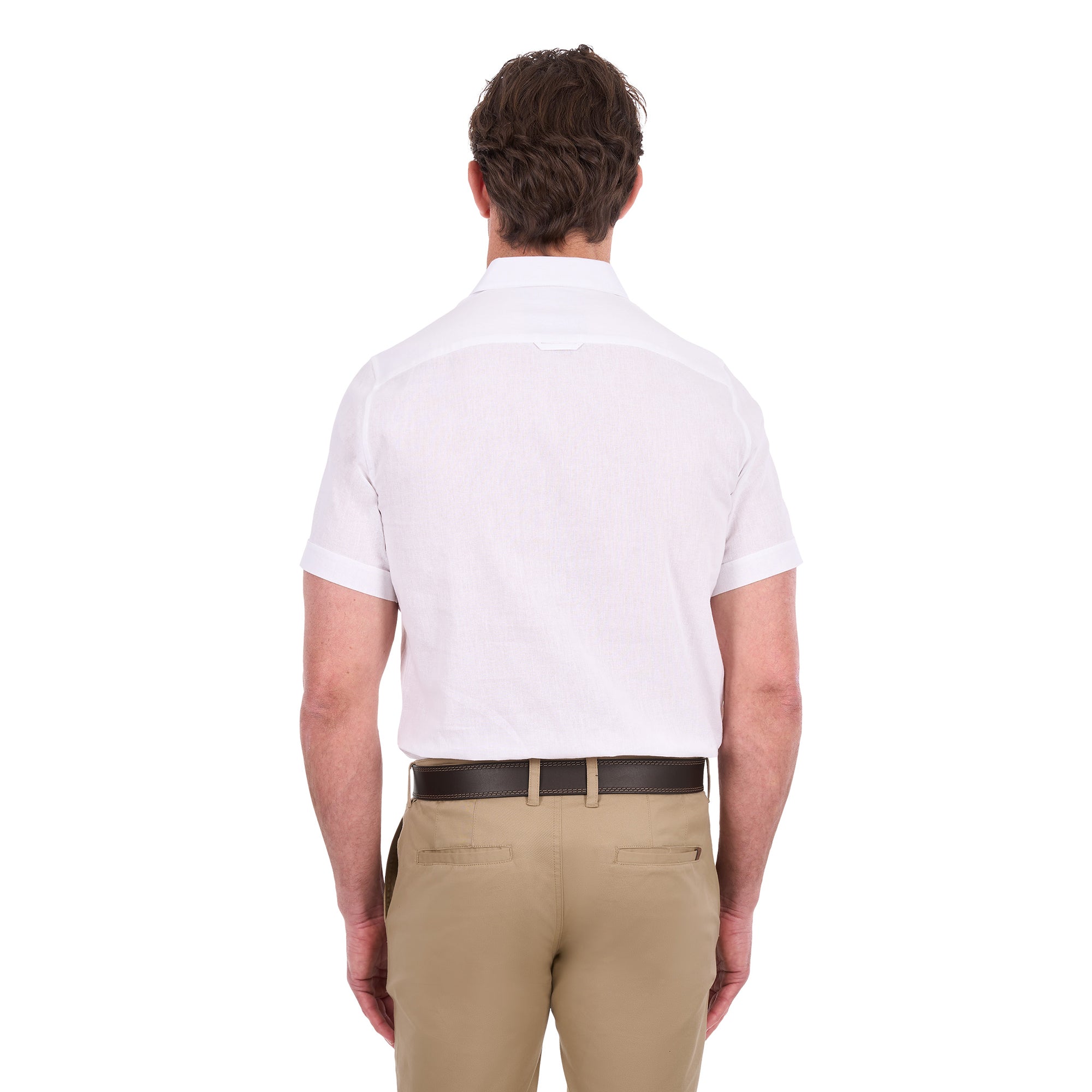 Thomas Cook Mens TC Linen S/S Shirt (T6S1121045) White