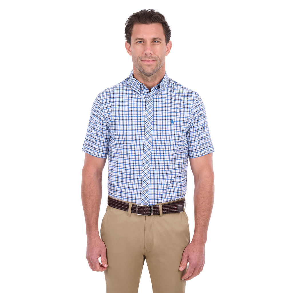 Thomas Cook Mens Theo Tailored S/S Shirt (T6S1121049) Navy/Blue
