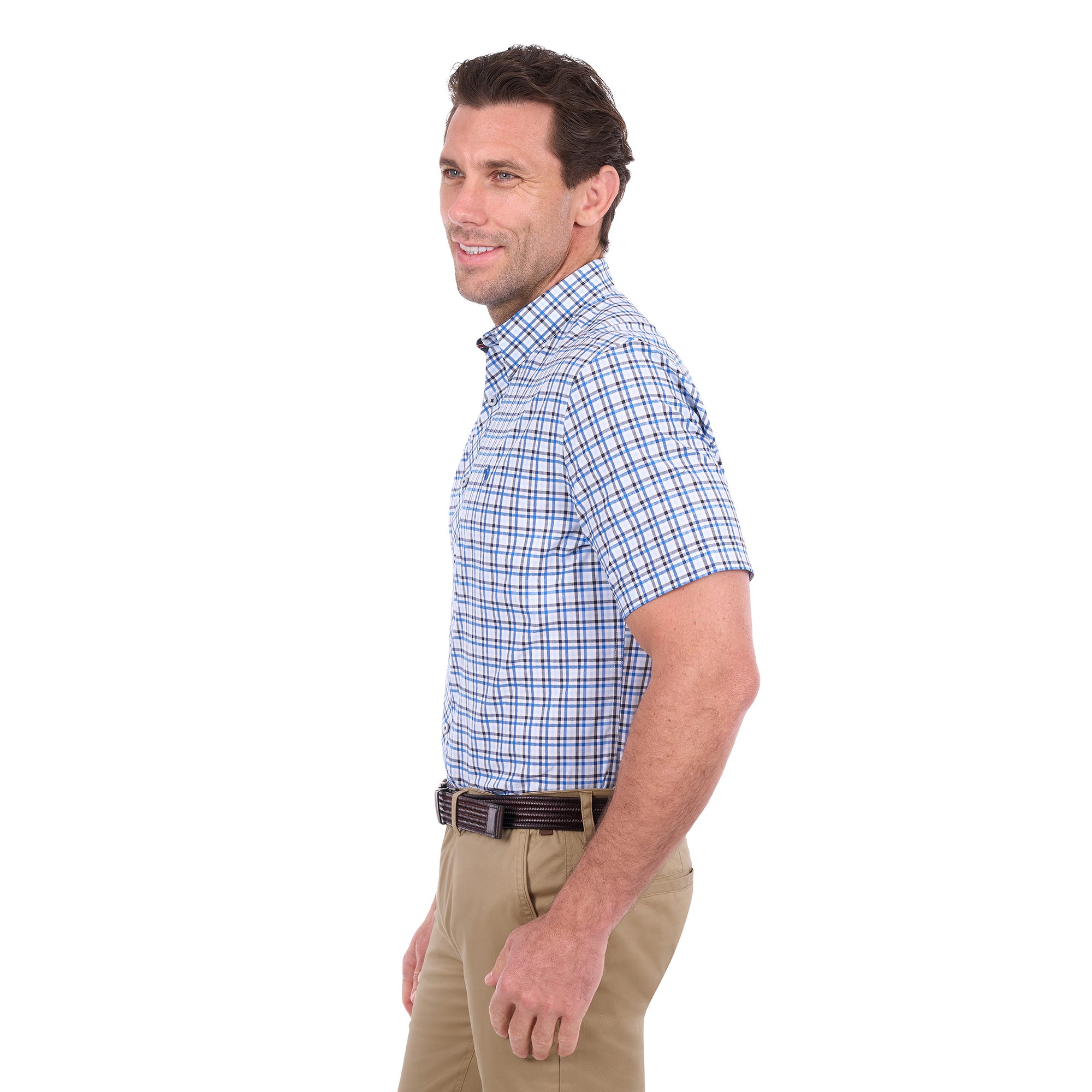 Thomas Cook Mens Theo Tailored S/S Shirt (T6S1121049) Navy/Blue