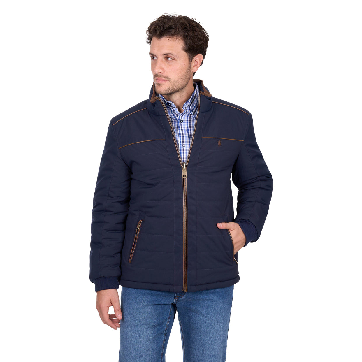 Thomas Cook Mens Toby Reversible Jacket (T6W1708170) Navy/Tan